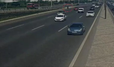 Dünən Bakıda baş verən qəzanın görüntüləri