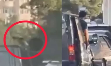 Bakıda insanlara silah tuşlayan şəxs kim olub? - VİDEO