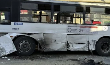 Bakıda daha bir avtobus qəzası, xəsarət alanlar var