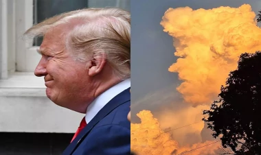 Buludların qəribə forması müzakirə yaratdı - FOTO