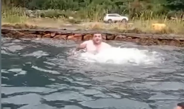 Hərbçimizin ölümünə səbəb olan kükürd qazlı suda çimərkən VİDEOsu