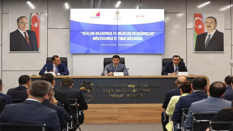 Reklam sektorunun inkişafına dair ictimai müzakirə təşkil olunub - FOTO