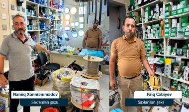 Mağazadan 100 min manatlıq elektrik avadanlıqları oğurladılar