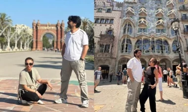 İlqar Mikayıloğlunun ailəsi ilə İspaniya gəzintisi - FOTO