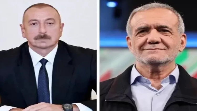 İlham Əliyev Pezeşkianı təbrik etdi