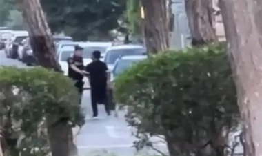 Bakının mərkəzində qızı döydü - DİN-dən açıqlama: Anbaan görüntülər - YENİLƏNİB