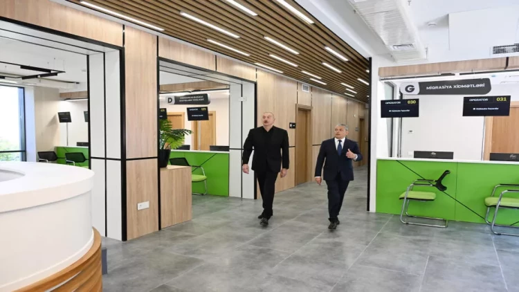 İlham Əliyev Şuşada Dövlət Xidmətləri Mərkəzinin açılışında iştirak edib - VİDEO - FOTO