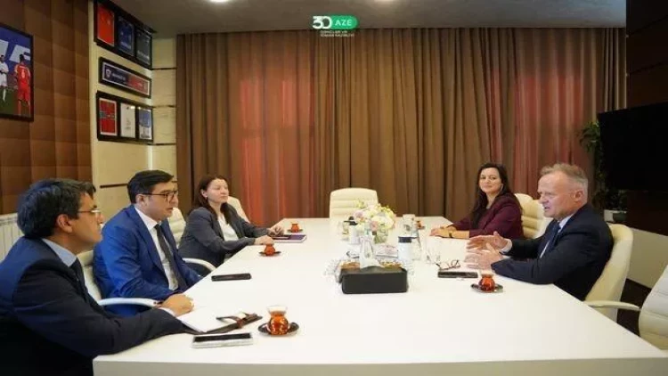 Fərid Qayıbov Loran Petrinka ilə görüşdü - FOTO