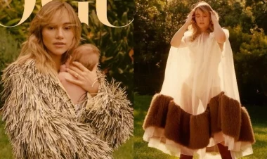 Pattinsonun xanımı və qızı ilk dəfə kamera qarşısında - FOTO