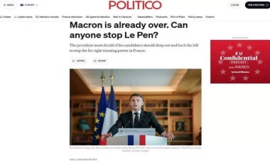 Seçkilərin birinci turu Makron üçün alçaldıcı olub - “Politico” nəşri