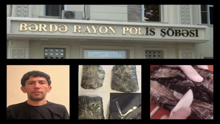 Bərdə sakininin çantasından 4 kq-dan çox tiryək çıxdı