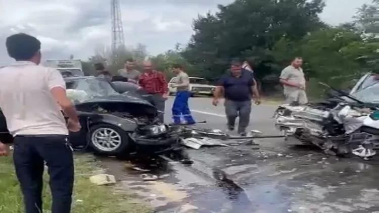 Tərtərdə ağır qəza, xəsarət alanlar var - VİDEO