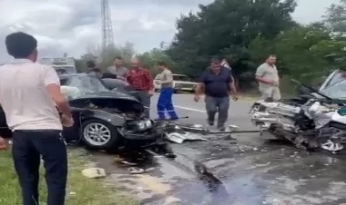 Tərtərdə ağır qəza, xəsarət alanlar var - VİDEO