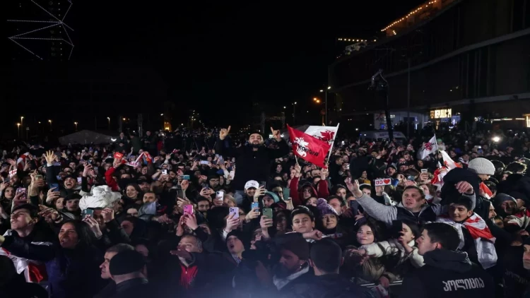 Gürcülər tarixi zəfəri belə qeyd etdilər - VİDEO