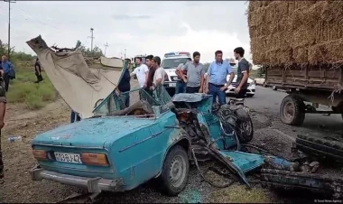 Ağcabədidə ağır qəza - Ölən və yaralananlar var - VİDEO - FOTO