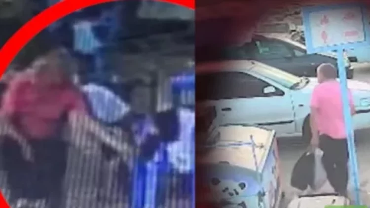 Çimərlikdə oğurluq edən şəxsin ANBAAN GÖRÜNTÜLƏRİ - VİDEO