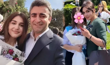 Qızlarının Son zəngində bir araya gəldilər - FOTO