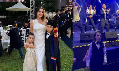 Mustafa Sandal Safuranın oğlunun məzuniyyətində - FOTO