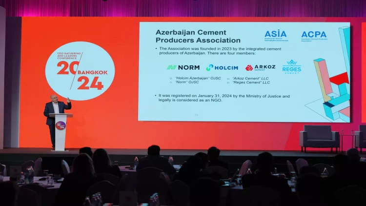 Azərbaycan Sement İstehsalçıları Assosiasiyası Banqkokda keçirilən GCCA 2024 konfransında yer alıb - FOTO