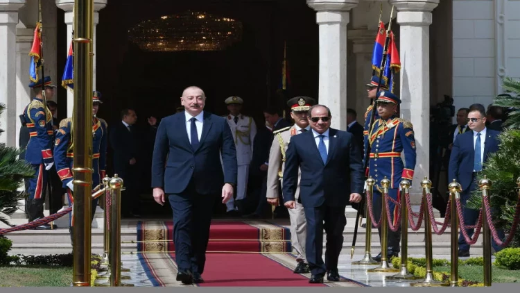 Qahirədə İlham Əliyevin rəsmi qarşılanma mərasimi olub - VİDEO - FOTO