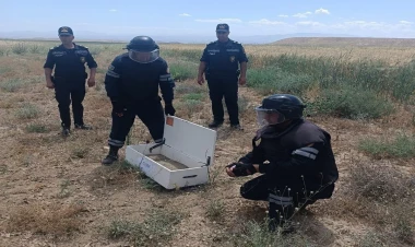 Kəngərlidə tank əleyhinə mərmilər tapıdı - FOTO