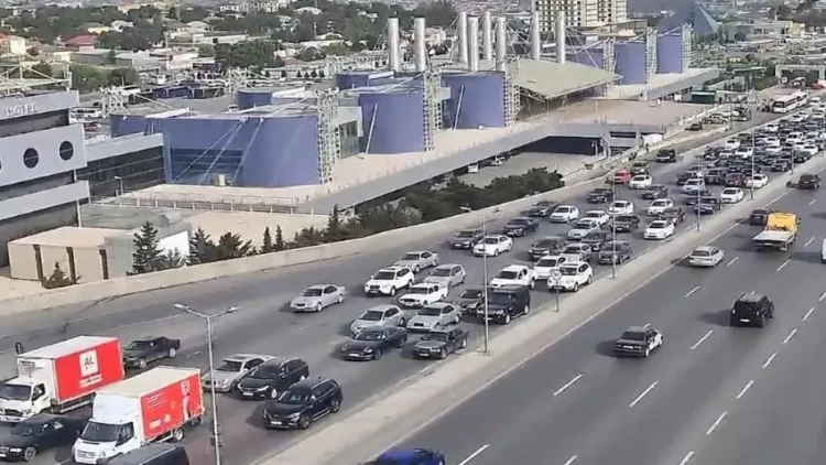 Bakının tıxaclı yolları - FOTOlar