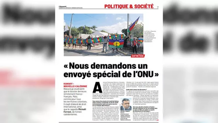 Yeni Kaledoniya XİN rəhbəri: Kaledoniya məsələsi Fransanın daxili işi deyil