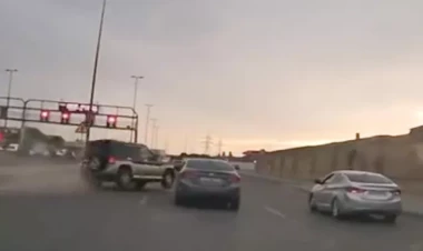 Bakıdakı qəribə qəzanın anbaan görüntüləri