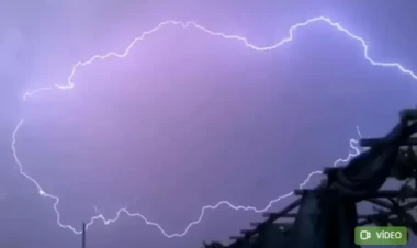 Türkiyə xəritəsinə bənzəyən ildırım çaxması görənləri heyrətə gətirdi