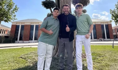 Emin Ağalarov oğulları ilə - FOTO