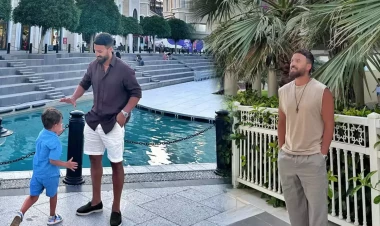 Zamiq oğlu ilə tətildə - FOTOlar