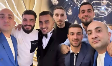 Azərbaycanlı futbolçunun toyu oldu - VİDEO