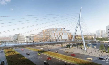 Bakıda unikal piyada körpüsü inşa edilir - FOTO