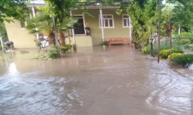 Azərbaycanda 250-yə yaxın evin həyətyanı sahəsini sel suları basdı - FOTO