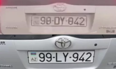 Maşınının nömrəsini dəyişən sürücü həbs edildi - FOTO