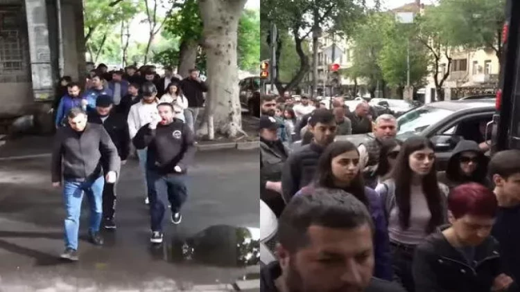 Ermənistanda aksiya yenidən alovlandı: Saxlanılanlar var - YENİLƏNİB - VİDEO