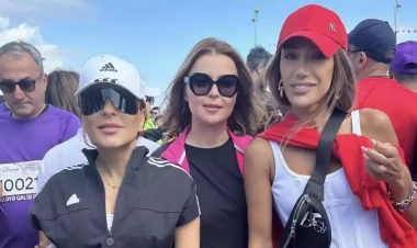 Məşhurlar marafonda - FOTOlar