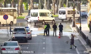 Bakıda mərkəzi yollardan biri bağlandı
