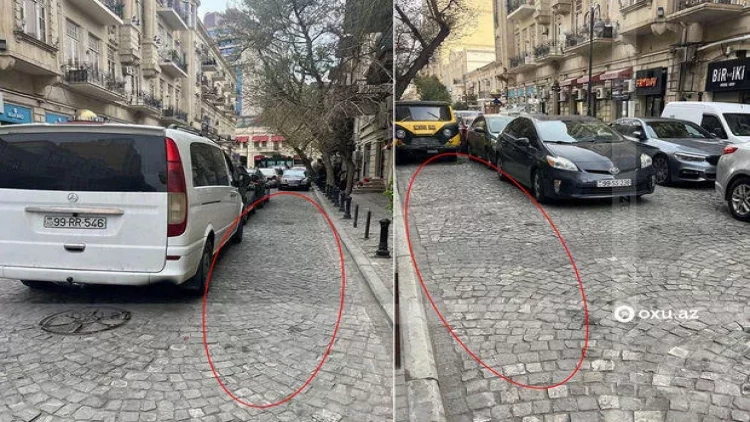 Parkinqə pul verməmək üçün qayda pozurlar - AÇIQLAMA - FOTO