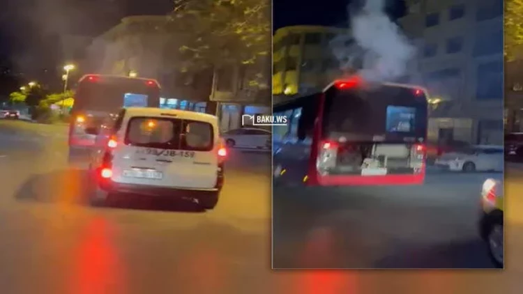 “BakuBus” avtobusunun tüstüləməsi ilə bağlı RƏSMİ AÇIQLAMA