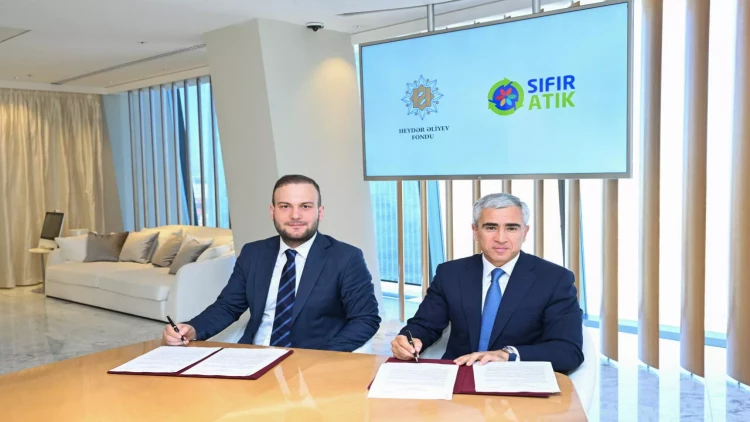 Heydər Əliyev Fondu ilə Türkiyənin Sıfır Atık Fondu arasında Anlaşma Memorandumu imzalanıb - FOTO