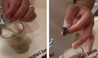 Azərbaycanda meyvə şirəsindən ilbiz çıxdı - ŞOK GÖRÜNTÜLƏR - VİDEO