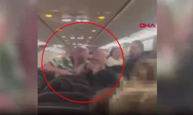Sərxoş sərnişin təyyarəni bir-birinə qatdı - VİDEO