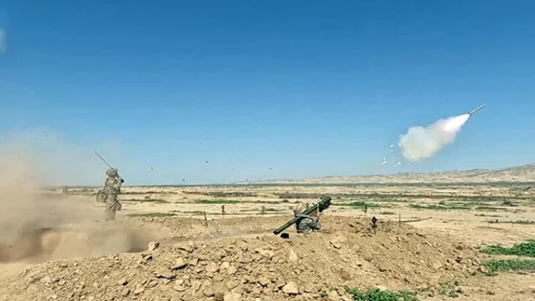 Şərti düşmənin hava hədəfləri zərərsizləşdirildi - VİDEO