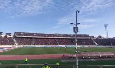 Azərbaycanda stadionda qorxulu anlar yaşandı - VİDEO