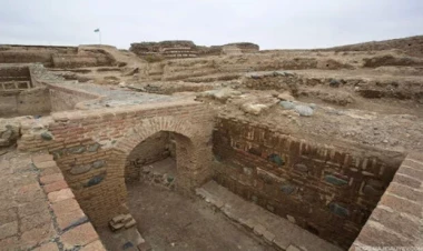 Şəmkirdə yerin altından tapılan saraydan GÖRÜNTÜLƏR - VİDEO