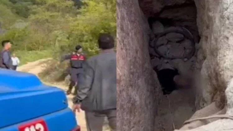 Türkiyədə mağara çökdü: Xəzinə ovçuları içəridə çarəsiz qaldılar - VİDEO