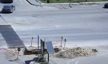 Aytən Səfərovanın qəzaya düşdüyü yerdə təhlükəli vəziyyət - FOTOlar