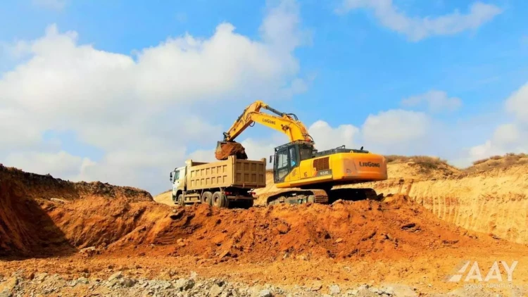 Əsgəran yolunun inşasından ən son görüntülər