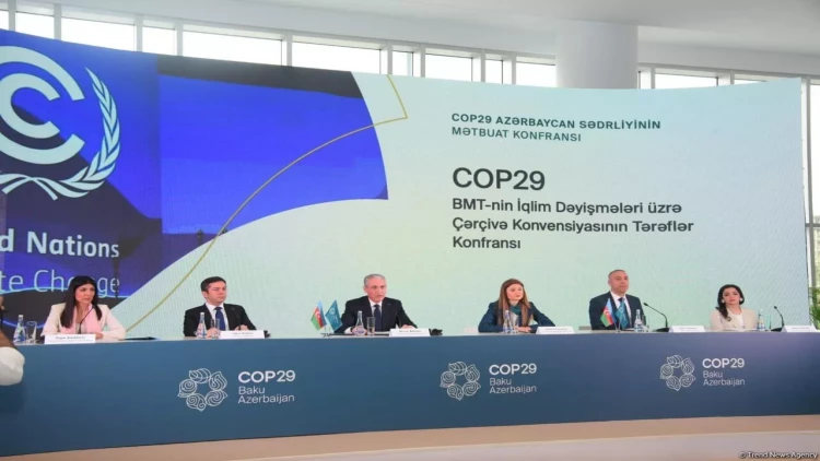 Bakıda COP29-la bağlı mətbuat konfransı keçirilib - FOTO